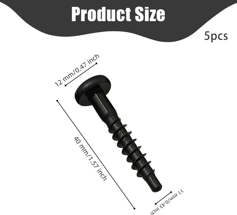 AMZAUTO Air Filter Box Screw, BAS01001 Air Filter Housing Retaining Bolts, Replaces #11611199 Car Repair Accessories Compatible with Chevrolet, Buick, GMC, Cadillac, 5 Pack - Image 2